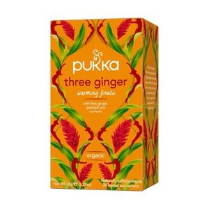 NEW! Pukka Organic Three Ginger Herbal Tea | 20 Bags